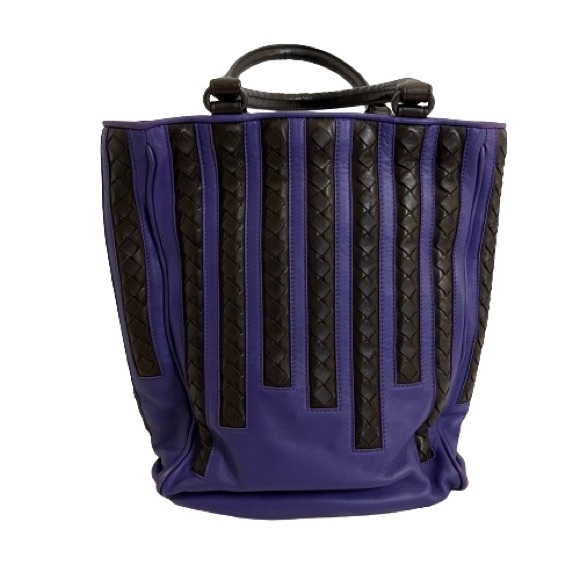Bottega Veneta Handbags - Vintage Two-Tone Bottega Veneta Intrecciato Tote